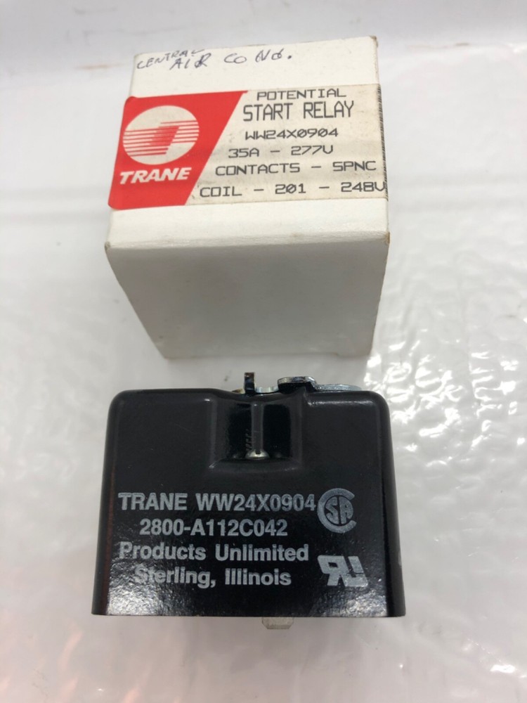 Trane Potential Start Starter Relay WW24X0904