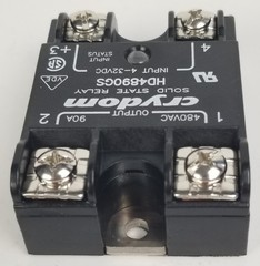 CRYDOM HD4890GS Solid State Relay, Input 4- 32VDC, Output, 480VAC 90A w/ Light