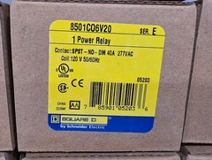 SQUARE D 8501 CO6V20 , 8501C06V20 Series C General Purpose Power Relay