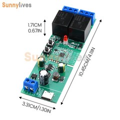 Ewelink AC DC7-32V 2/3/4CH Intelligent Bluetooth WIFI Relay Switch Module Type-C