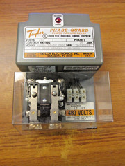 TAYLOR PHASE GUARD PHASE FAILURE RELAY 25A, 480V, CAT# PNDR-480-3TDPDT .. UU-33