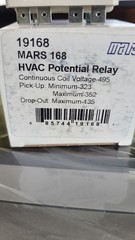 OEM MARS 168 HVAC Potential Relay 19168 Coil Voltage 495 (NEW)