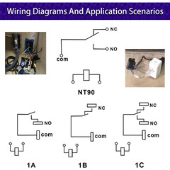 Miniature Power Relay AC 120V Coil, 20A SPDT (1NO 1NC) 120VAC NT90-AC120V