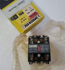Allen-Bradley 700-N200A1 Type N AC RELAY 2 Pole 10A 115/120 VAC