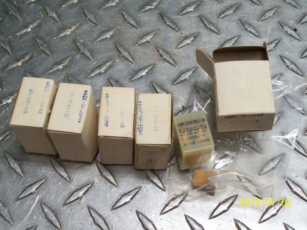 (2) JA-14D-110 VDC NEW LINE ELECTRIC CO RELAY
