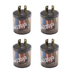 4 Pcs 12V 2 Pin Turn Signal Flasher Relay – 20A for Cars Motorcycles Scooters