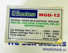 Metess MGD-12 Monophase Voltage Control Relay 140-260V