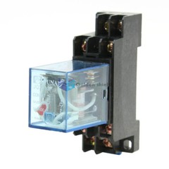 JQX-13F 8 Pin DPDT General Purpose Power Relay w Socket Coil AC 220V/240V✦Kd