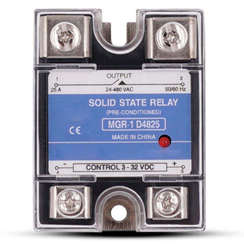 Solid State Relay MGR-1 D4825 for Mager Single Phase SSR 25A DC 3-32V AC 24-480V
