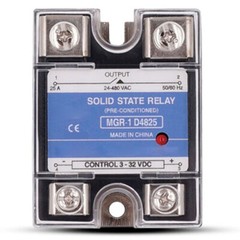 Solid State Relay MGR-1 D4825 for Mager Single Phase SSR 25A DC 3-32V AC 24-480V