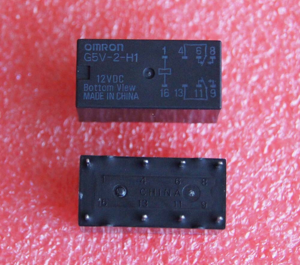 50pcs New 12V G5V-2-H1-12VDC G5V-2-H1-DC12V Omron Relay 8Pins