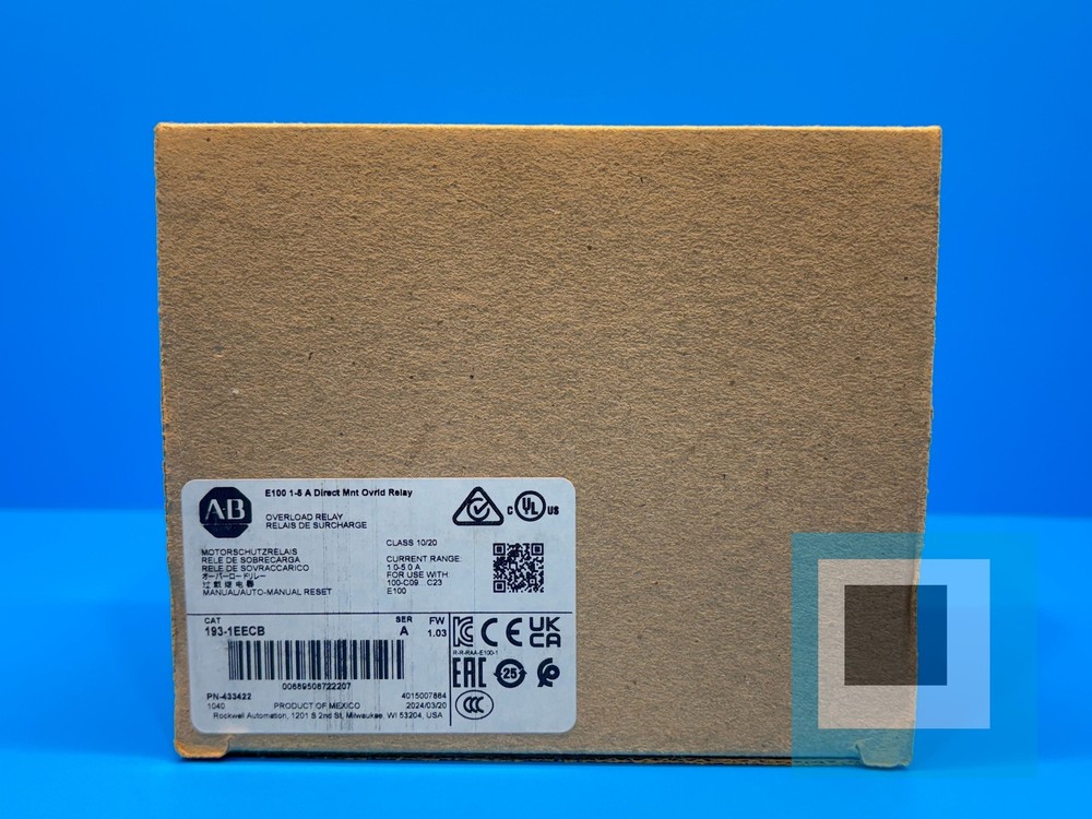 Allen-Bradley 193-1EECB Series A Overload Protection Relay – NEW IN BOX