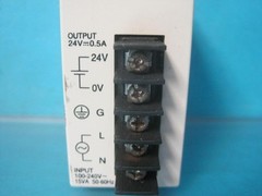 AUTOMATION DIRECT C0-00AC POWER RELAY SUPPLY 100-240VAC INPUT 24V 0.5A OUTPUT