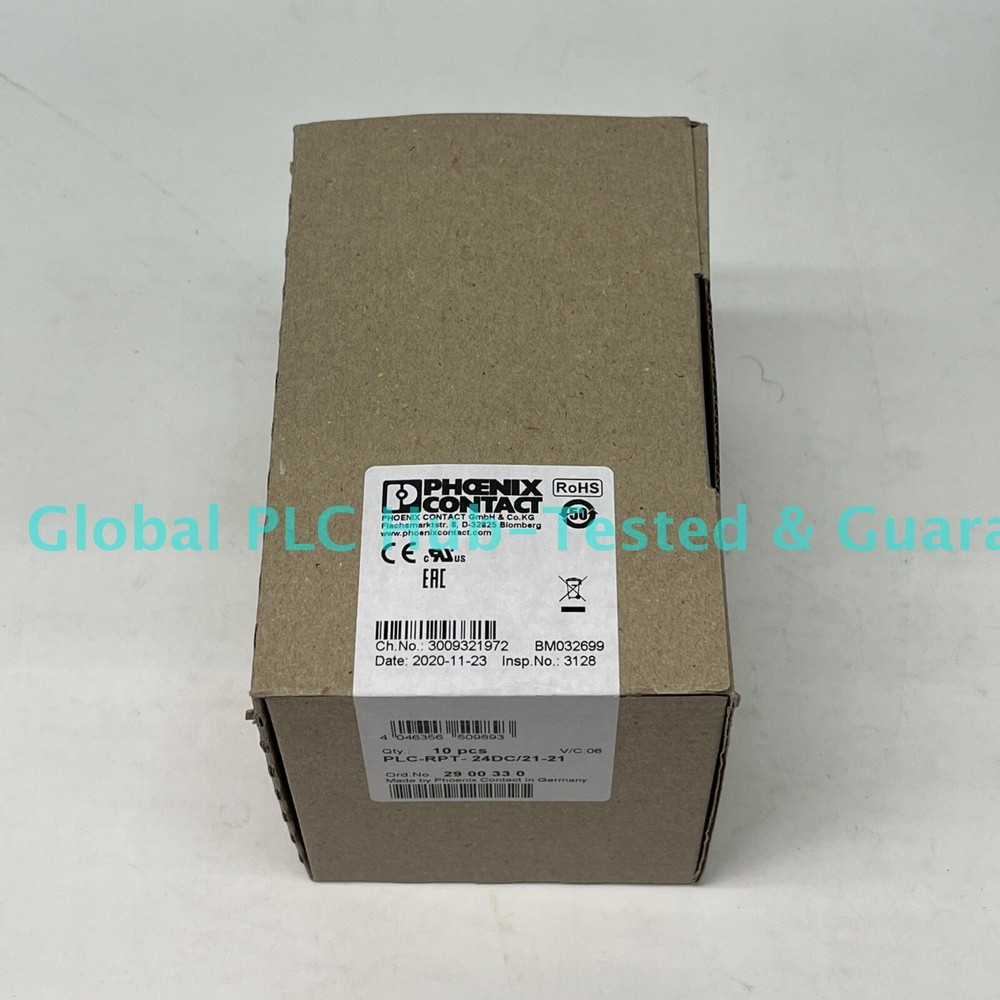 PLC-RPT-24DC/21-21 10pcs Phoenix Contact Relay 29 00 33 0 2900330