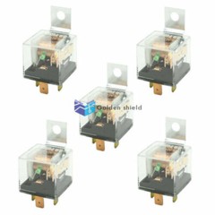 5 Pcs JD1912 Clear Plastic Housing SPST NO Green Indicator Car Relay 100A✦Kd