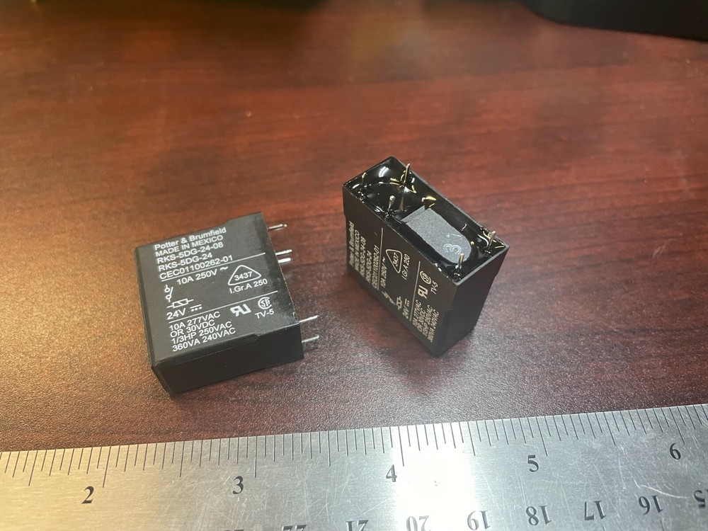 QTY-2 RKS-5DG-24 General Purpose Relay (G2R-14-DC24 G2R-14-24VDC Replacement)
