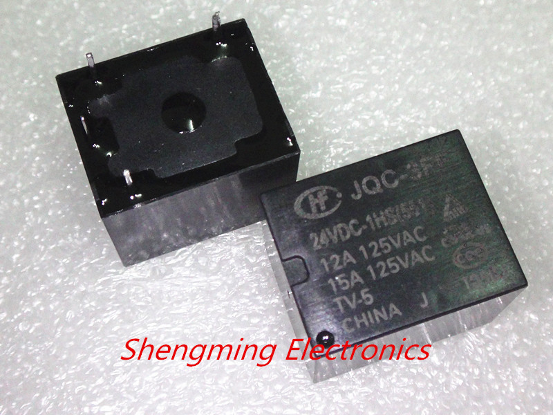 10PCS 4pins 24V JQC-3FF-024-1HS JQC-3FF-24VDC-1HS(551) 10A 277VAC Power Relay