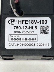 2PCS New HFE18V-100 750-12-HL5 HV DC Contactor 100A 750VDC Coil 12V | See Desc