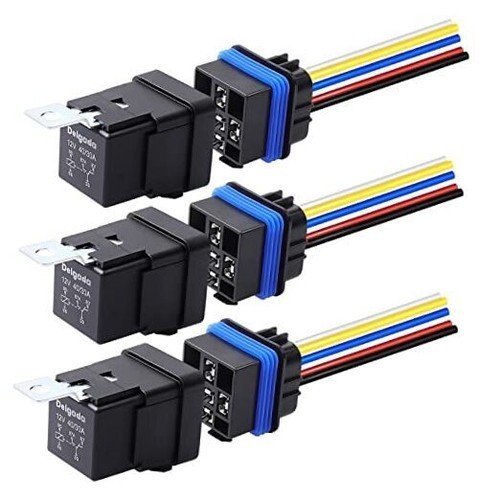 40/30 Amp Relay 12V Waterproof Automobile Relay 3pack 30/40A Waterproof Relay