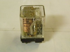 Potter Brumfield R10-E1-Y2-V700 24VDC with Relay Socket Mount 27E128