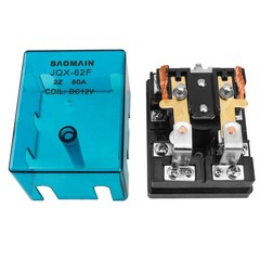 High Power Relay JQX-62F-2Z 12V DC 80A DPDT 2NO 2NC Electronmagnetic Relay, 3…