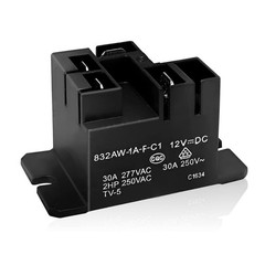 VDE Certified 12VDC 30A Relay with Quick Connect Terminals – High Performance