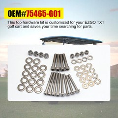Golf Cart Suntop Hardware Set For EZGO DCS/PDS/TXT 2-Seater Model 75465-G01 US