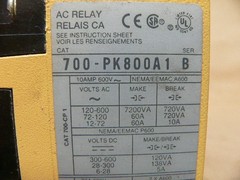 Allen Bradley 700-Pk800a1 Relay Ser D, Bul. 700, Type Pk