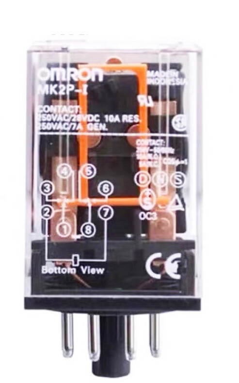 1PCS MK2P-1 110ⅤAC Intermediate Relay 10A 250VAC 8Pins