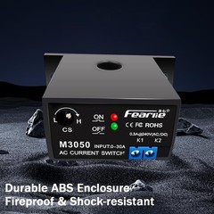 Current Sensing Switch AC 0-30A Digital Monitoring Relay 2.5×0.98×1.85in