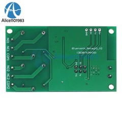 DC 12V 2CH Bluetooth Relay Module Smart Home Mobile APP Remote Control Switch