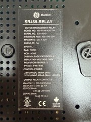 GE Multilin SR469 Motor Management Relay 469-P5-HI-A20-T
