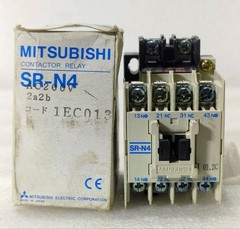 NEW🆕 MITSUBISHI SR-N4 CONTACTOR RELAY | 200V AC COIL | 2NO + 2NC | 1EC013
