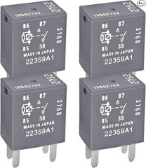 4Pcs Relay 13502752, 12VDC 30A 4 Pins Multi-Purpose Relay Compatible for Seville