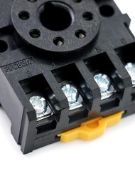 8-Pin 600V 10A Octal Relay Socket with Pressure Clamp Screw, 4-Pa Size: 4 Pack