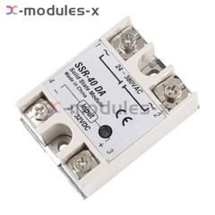 SSR-25DA SSR-75DA SSR-60DA 250V Solid State Relay Alloy Heat Sink 25/40/60/100A