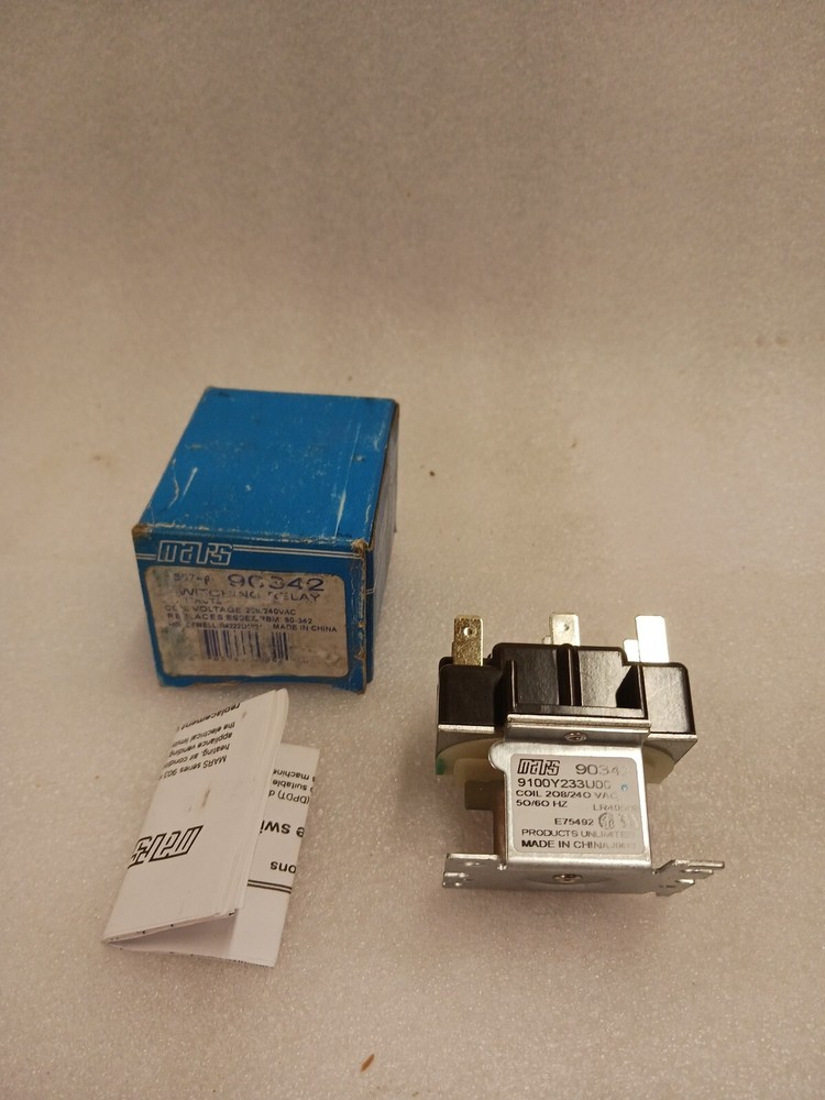 Mars 90342 Switching Relay Series 903 Coil 208/240V General Purpose (XX)