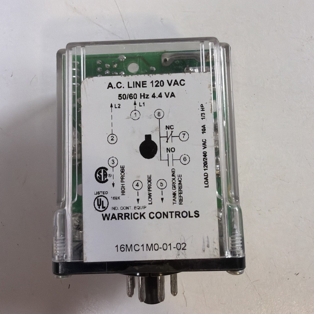 GEMS 16MC1M0 Relay Control Module 10A; 120VAC; 1-NC; 1-NO