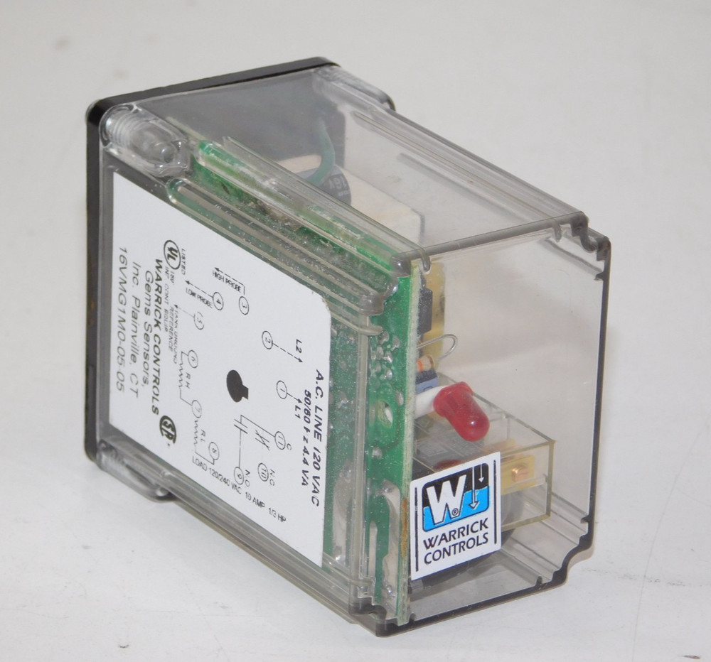 Warrick Controls 16VMG1M0-05-05 Gems Sensors Unit AC Line Plug In Module 120VAC