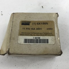 Dayton 6X156N Relay Base 11 Pin 15A 300V
