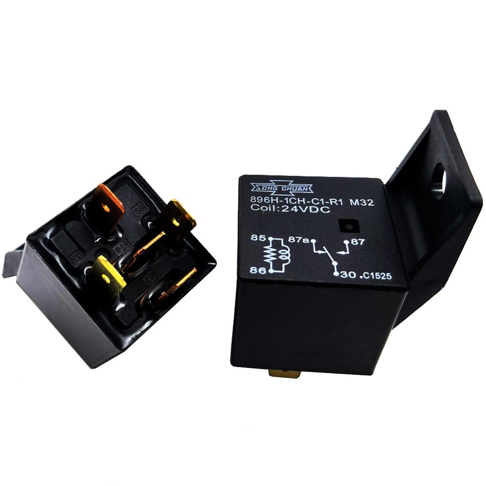 2Pcs Songchuan 896H-1CH-C1-R1 M32 24VDC Automotive Relay 5Pins