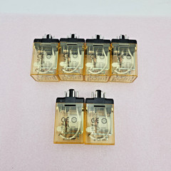 Lot of 6 IDEC RR2P-U AC24V General Purpose Relays 8-Pin Octal Base Power Spares
