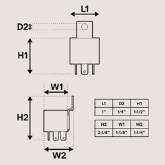 10 Pack Bosch Style 5 Pin 12V Relay Kit SPDT 30 40 Amp Automotive For Car Truck