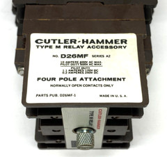 Cutler-Hammer D26MRD524B1 Type M Relay w/ Magnetic and Rear Deck