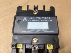 Allen Bradley BUL 700 Type R Electrically held relay 700-R200A1 SER B #119D82*CO