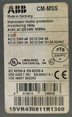 ABB CM-MSS thermistor motor protection monitoring relay