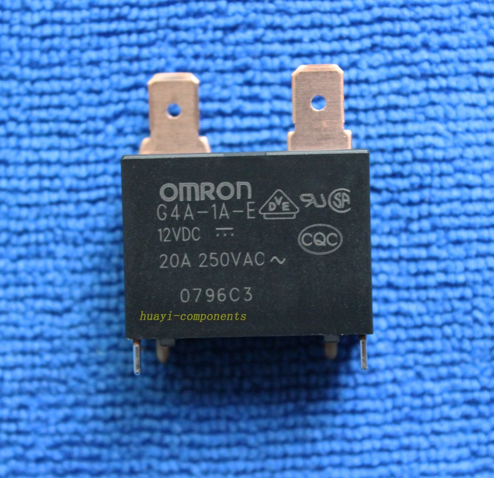 2pcs Omron G4A-1A-E -12Vdc -24Vdc SPST 20A 250VAC Power Relay RH