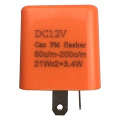 2Pin Motorcycle Speed Adjustable LED Indicator Turn Signal Hyper Flasher Relay