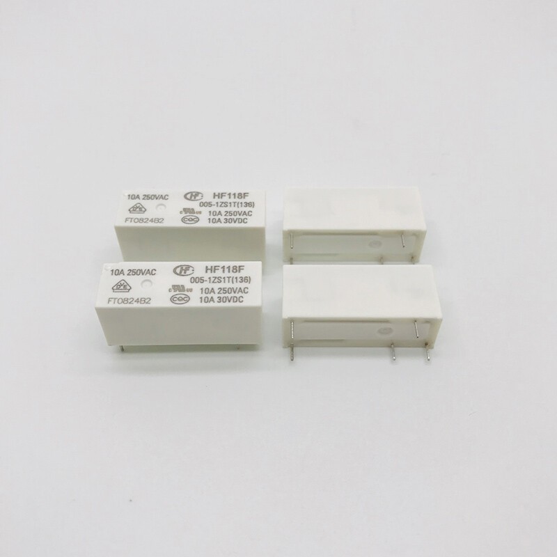 1pc Hongfa JQX118F HF118F-005-1ZS1T Power Relay 5 Pins 5VDC 10A 250VAC