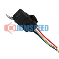 Heavy Duty 4 pack 40 amp 12V Car Auto 5 pin & wire Relay Waterproof Plug Socket